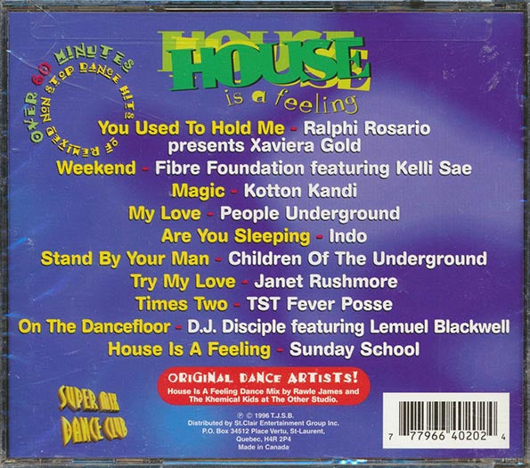 Ralphi Rosario, Fibre Foundation, Kotton Kandi, Etc. - House Is A Feeling (CD)
