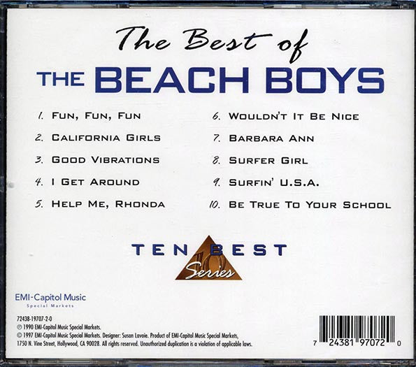Beach Boys - The Best Of The Beach Boys (CD)