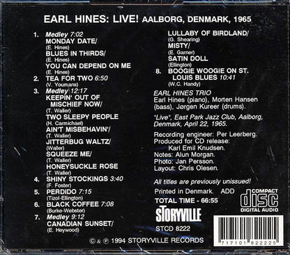 Earl Hines - Earl Hines Live! Aalborg, Denmark, 1965 (CD)