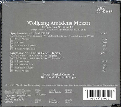 Wolfgang Amadeus Mozart - Symphonien Nr. 40 Und 41 (CD)