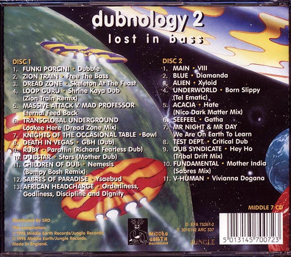Zion Train, Loop Guru, Massive Attack, Mad Professor, Etc. - Dubnology 2: Lost In Bass (24 tracks) (CD)