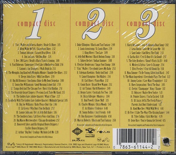 Fats Waller, Blind Willie McTell, Alberta Hunter, Etc. - The RCA Records Label: The 1st Note In Black Music (61 tracks) (CD)