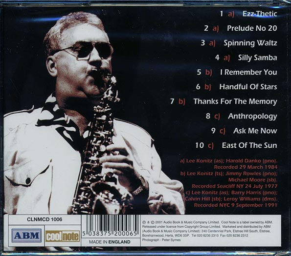 Lee Konitz - Ezz-Thetic (CD)