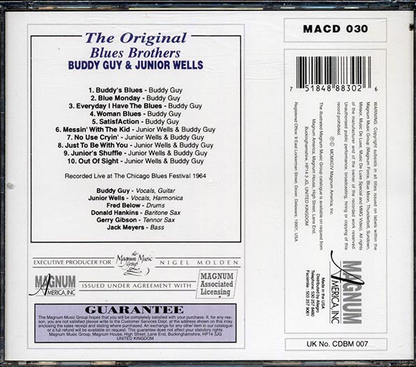 Buddy Guy, Jr. Wells - The Original Blues Brothers (CD)