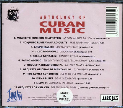 Miguelito Cuni, Chappottin, Grupo Irakere, Etc. - Anthology Of Cuban Music (CD)