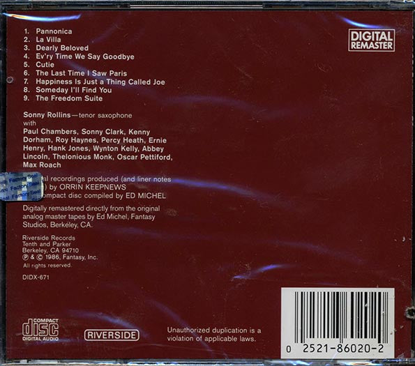 Sonny Rollins - The Essential Sonny Rollins: On Riverside (CD)