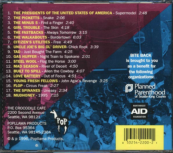 The Picketts, The Minus 5, Girl Trouble, Etc. - Bite Back: Live At The Crocodile Cafe (CD)