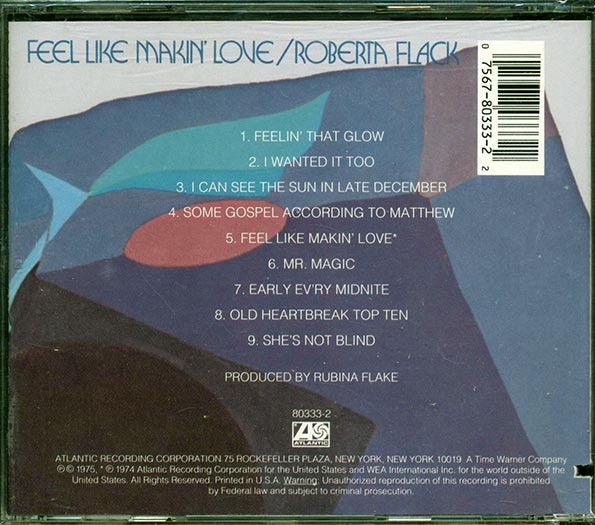 Roberta Flack - Feel Like Makin' Love (CD)