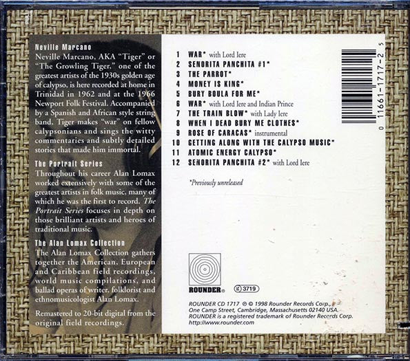 Neville Marcano - The Growling Tiger Of Calypso (CD)