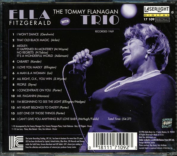 Ella Fitzgerald, Tommy Flanagan Trio - Ella Fitzgerald With The Tommy Flanagan Trio (CD)