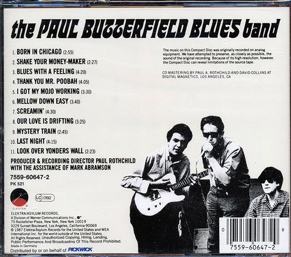 The Paul Butterfield Blues Band - The Paul Butterfield Blues Band (CD)