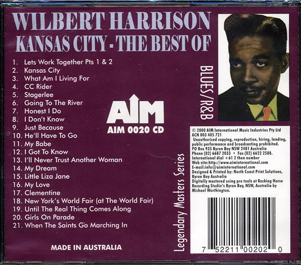 Wilbert Harrison - Kansas City: The Best Of (CD)