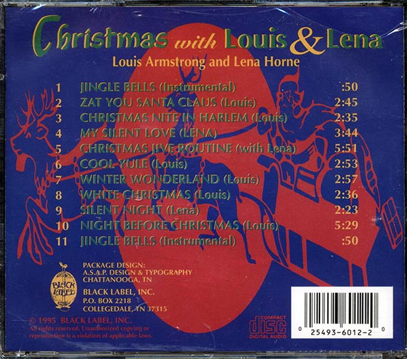 Louis Armstrong, Lena Horne - Christmas With Louis & Lena (CD)