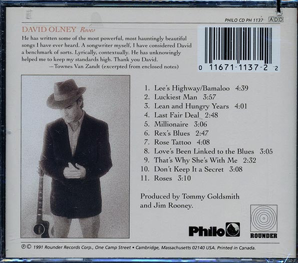 David Olney - Roses (CD)