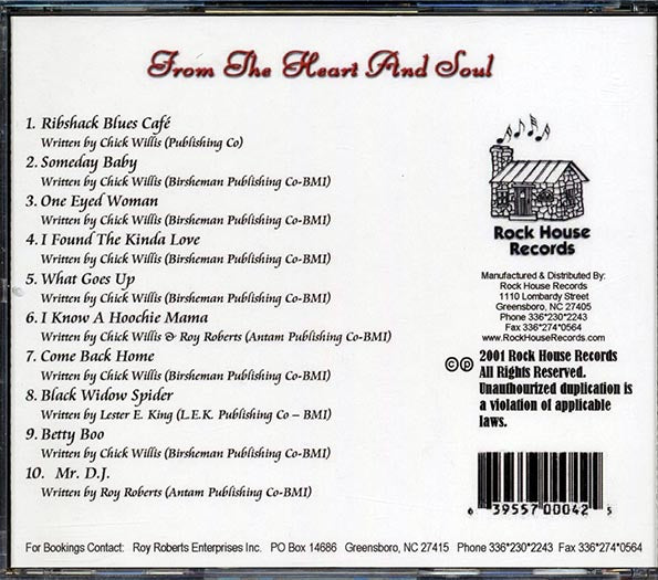Chick Willis - From The Heart And Soul (CD)