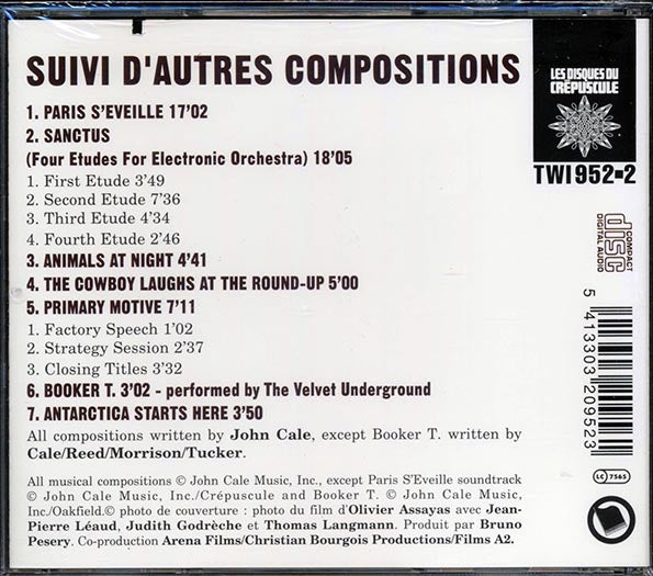 John Cale - Paris S'Eveille: Suivi D'autres Compositions (CD)