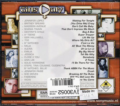Jennifer Lopez, Britney Spears, Shania Twain, Etc. - Girls Only (CD)
