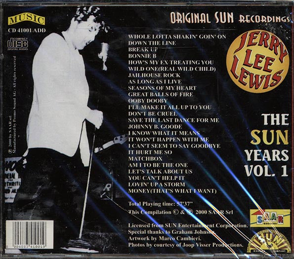 Jerry Lee Lewis - The Sun Years Volume 1 (CD)