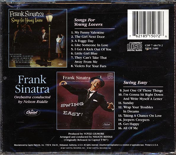 Frank Sinatra - Songs For Young Lovers + Swing Easy (CD)