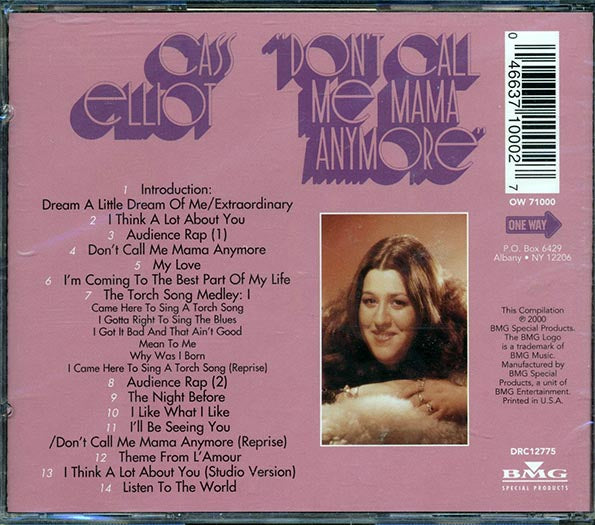 Cass Elliot - Don't Call Me Mama Anymore (CD)