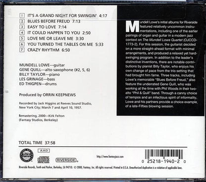 Mundell Lowe - A Grand Night For Swinging (CD)