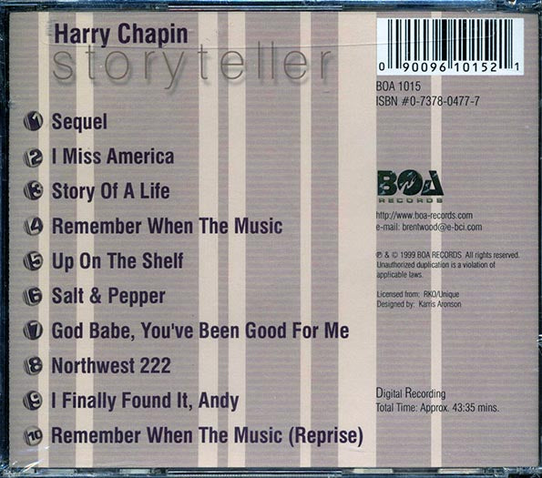 Harry Chapin - Storyteller (CD)