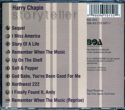 Harry Chapin - Storyteller (CD)