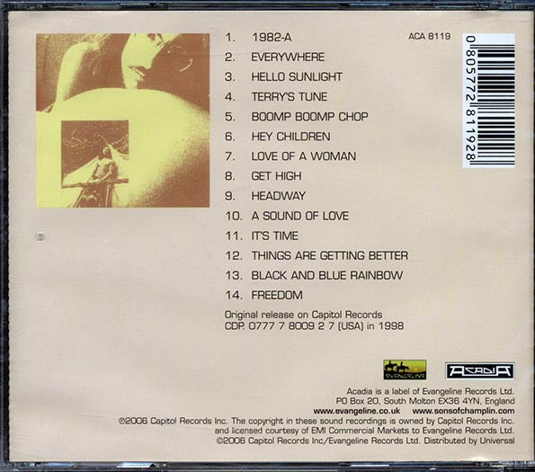 The Sons Of Champlin - The Best Of The Sons Of Champlin (CD)