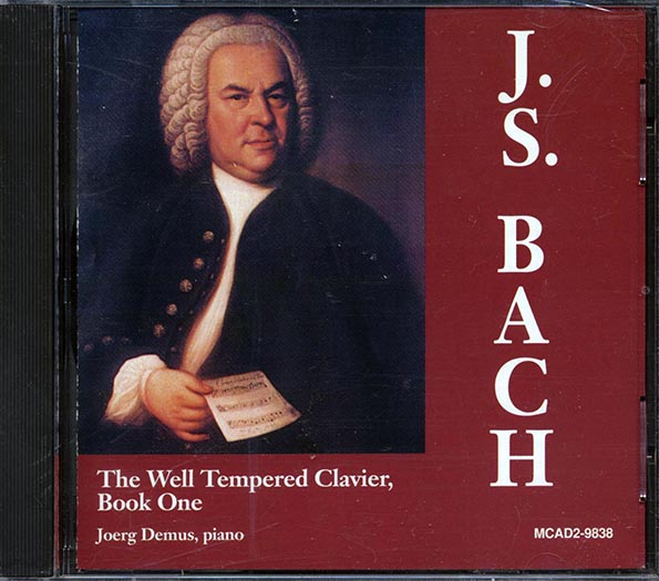 Bach, Joerg Demus - The Well-Tempered Clavier Part One Of Book One (CD)