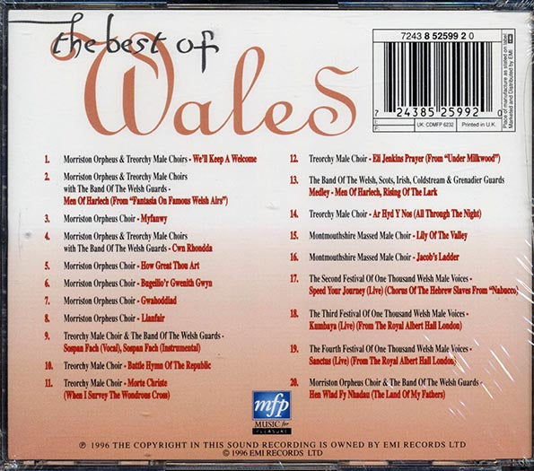 The Morriston Orpheus Choir, Treorchy Male Choir, Etc. - The Best Of Wales (CD)