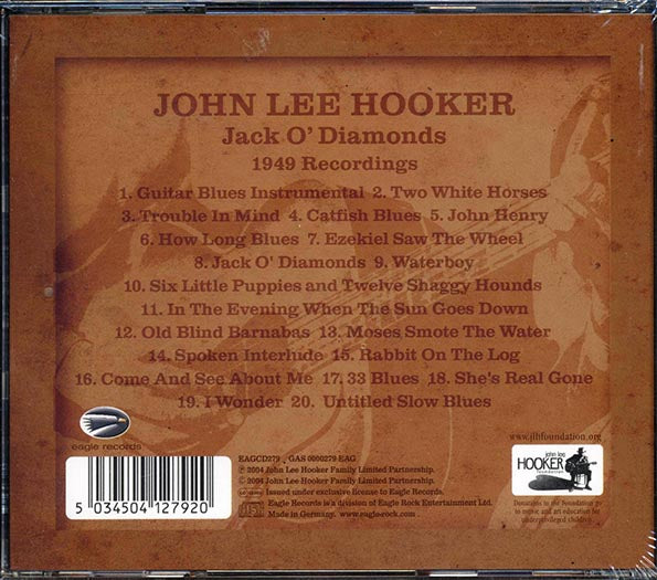 John Lee Hooker - Jack O'Diamonds 1949 Recordings (CD)