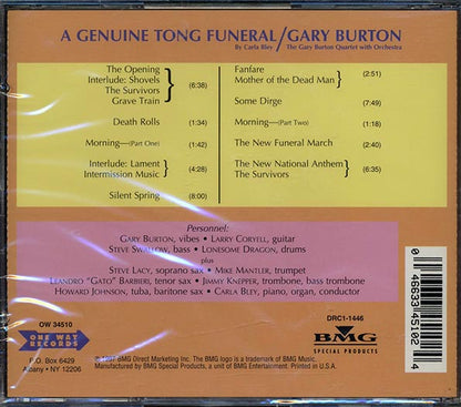 Gary Burton Quartet - A Genuine Tong Funeral (CD)