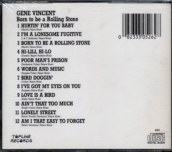Gene Vincent - Born To Be A Rolling Stone (CD)