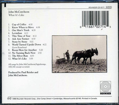 John McCutcheon - What It's Like (CD)