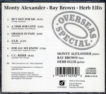 Monty Alexander, Ray Brown, Herb Ellis - Overseas Special (CD)