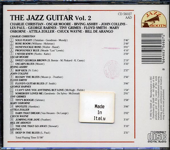 Charlie Christian, Oscar Moore, Irving Ashby, Etc. - The Jazz Guitar Volume 2 (CD)