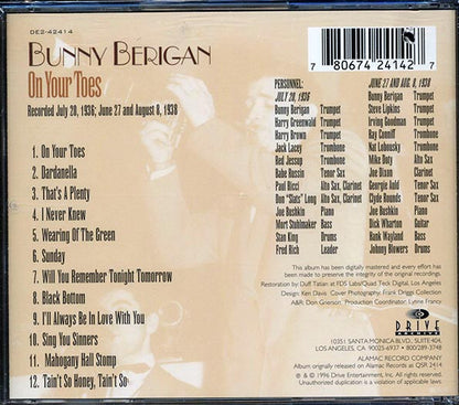 Bunny Berigan & His Orchestra - On Your Toes (CD)