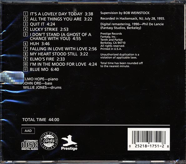 Elmo Hope Trio - Meditations (ltd. ed.) (CD)