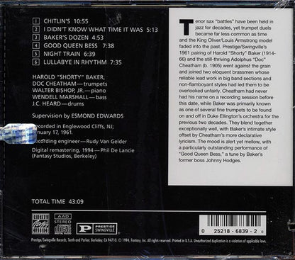 Shorty Baker, Doc Cheatam - Shorty & Doc (CD)