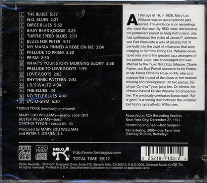 Mary Lou Williams - My Mama Pinned A Rose On Me (CD)