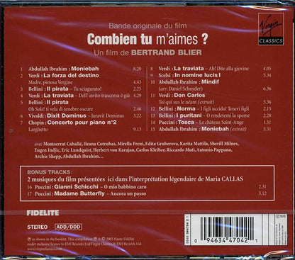 Moniebah, La Forza Del Destino, La Traviata, Etc. - Bande Originale Du Film: Combien Tu M'Aimes (CD)