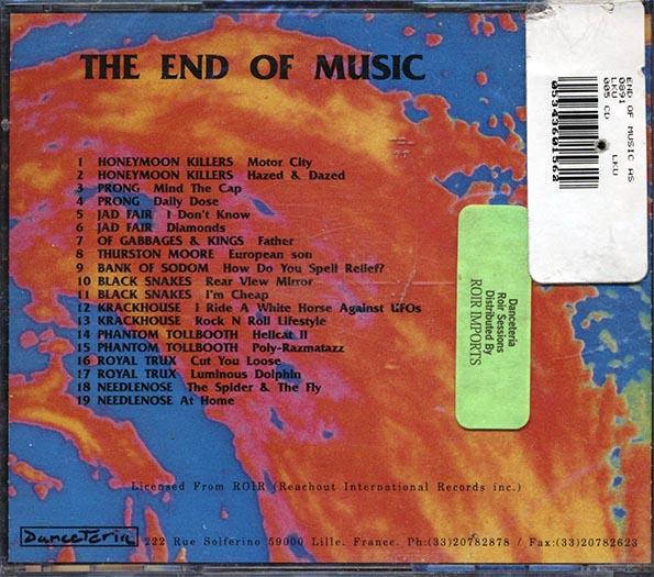 The Honeymoon Killers, Prong, Jad Fair, Etc. - The End Of Music As We Know It (CD)