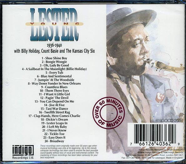 Lester Young - Easy Does It 1936-1940 (CD)
