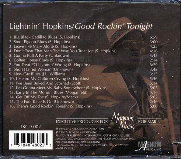 Lightnin' Hopkins - Good Rockin' Tonight (CD)