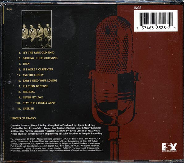The Four Tops - It's The Same Old Song: Baby I Need Your Loving (CD)