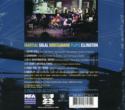 Martial Solal Dodecaband - Plays Ellington (CD)