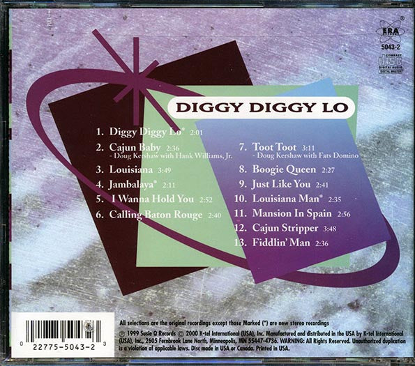 Doug Kershaw - Diggy Diggy Lo (CD)