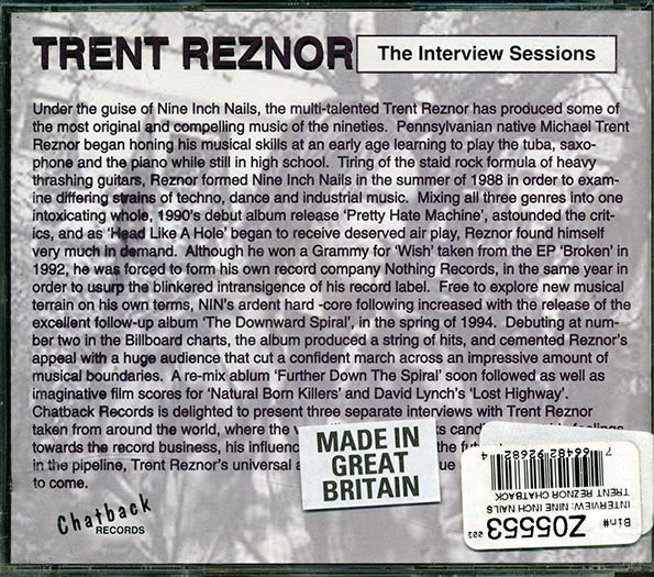 Trent Reznor - The Interview Sessions (CD)