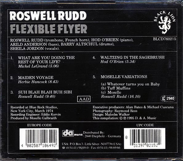 Roswell Rudd - Flexible Flyer (CD)