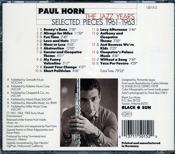 Paul Horn - The Jazz Years: Selected Pieces 1961-1963 (CD)